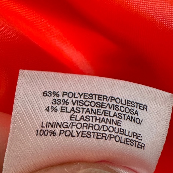 Nine West Orange Lined Stretch grommets Skirt Jacket Set Outfit Size 14W/16W - Picture 5 of 12